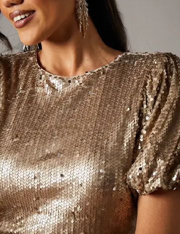 Rochie medie Coast, auriu