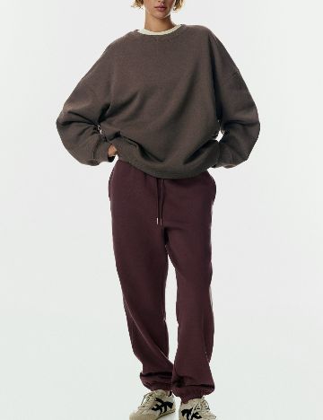 Pantaloni H&M, pruna