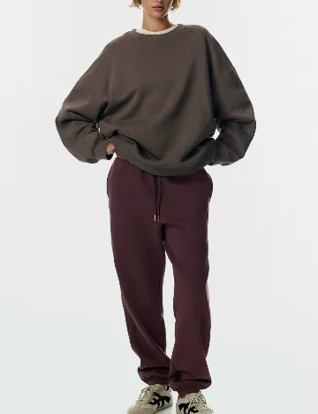 Pantaloni H&M, pruna