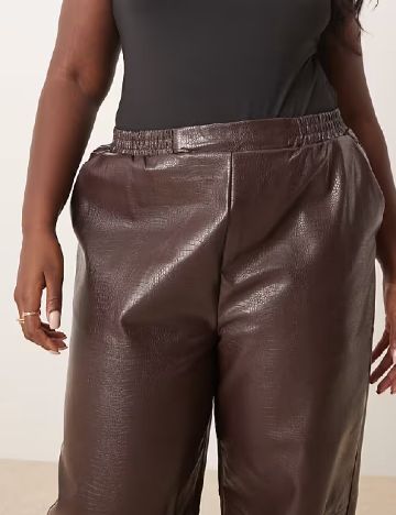 Pantaloni ASOS Curve, maro