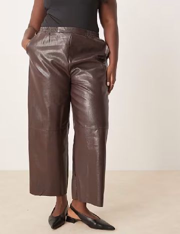 Pantaloni ASOS Curve, maro
