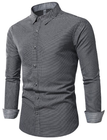 Camasa SHEIN, gri inchis