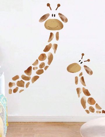 Set stickere autocolante 2 bucati SHEIN, maro