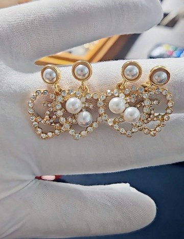 Set Cercei 2 perechi SHEIN, auriu