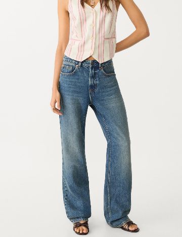 Blugi Stradivarius, albastru