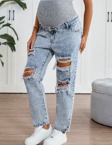 Blugi SHEIN Maternity, albastru