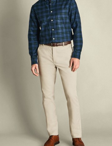 Pantaloni Charles Tyrwhitt, bej