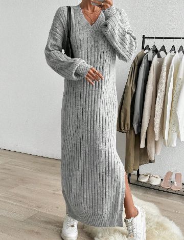 Rochie lunga SHEIN, gri