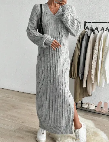 Rochie lunga SHEIN, gri