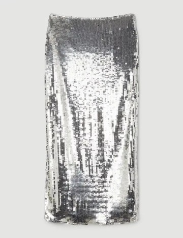Fusta Karen Millen, argintiu