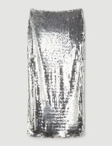 Fusta Karen Millen, argintiu
