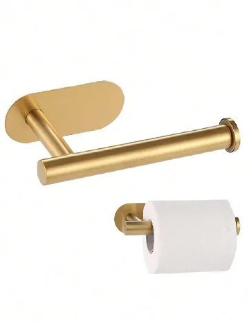 Suport pentru hartie igienica SHEIN, auriu