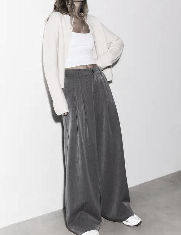 Pantaloni Stradivarius, gri