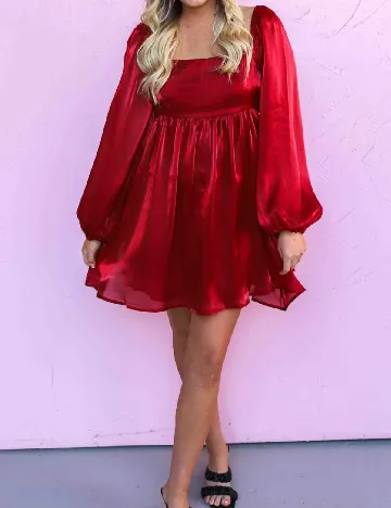 Rochie scurta Lulus, rosu