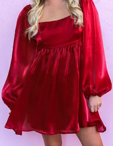 Rochie scurta Lulus, rosu