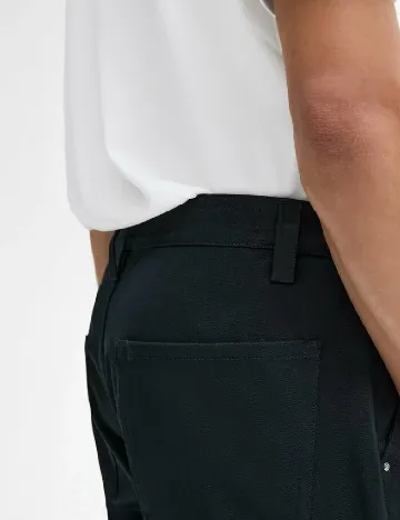 Pantaloni Massimo Dutti, bleumarin inchis