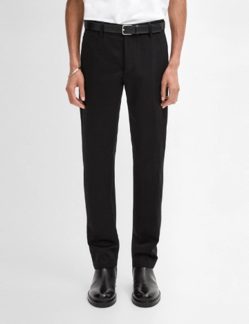 Pantaloni Massimo Dutti, bleumarin inchis