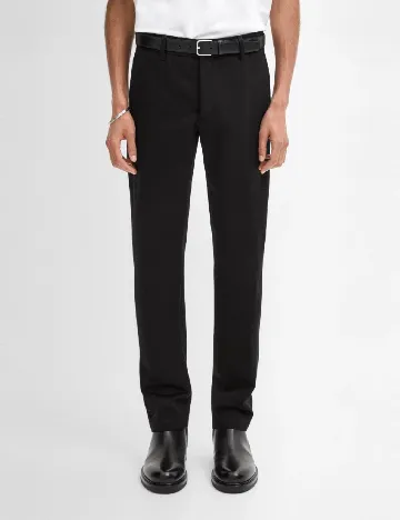 Pantaloni Massimo Dutti, bleumarin inchis