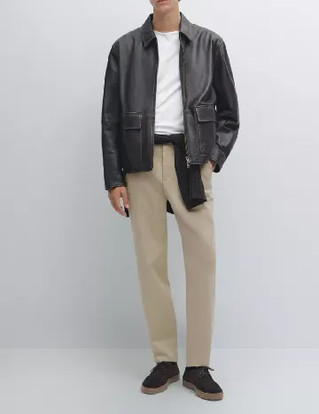 Pantaloni Massimo Dutti, bej