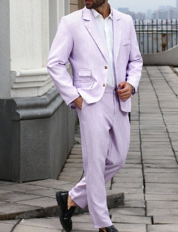 Costum SHEIN Plus Size Men, lila