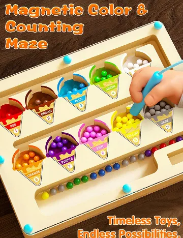 Joc educativ cu pix magnetic SHEIN, mix culori