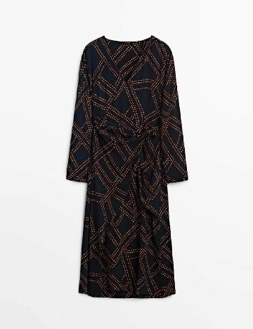 Rochie medie Massimo Dutti, bleumarin