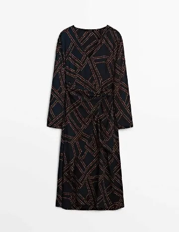 Rochie medie Massimo Dutti, bleumarin