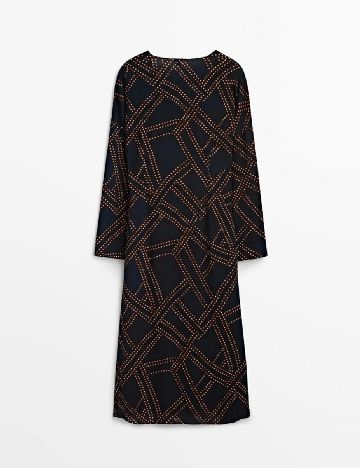 Rochie medie Massimo Dutti, bleumarin