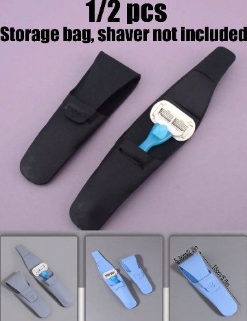 Set husa aparat de ras 2 bucati SHEIN, gri