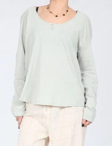 Bluza de pijama Massimo Dutti, verde