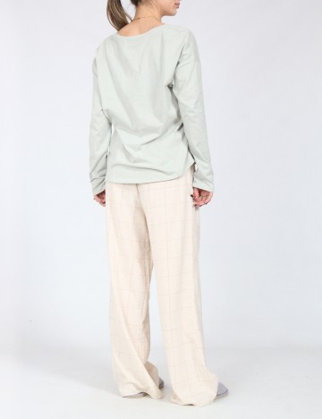 Bluza de pijama Massimo Dutti, verde