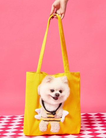 Geanta pentru caine SHEIN, galben