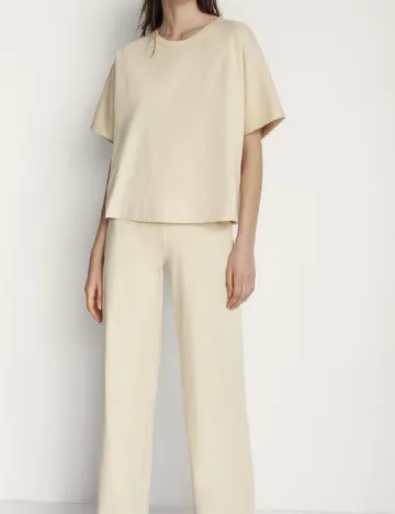 Pantaloni Massimo Dutti, crem