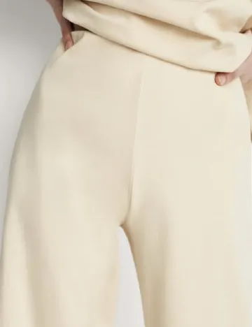 Pantaloni Massimo Dutti, crem