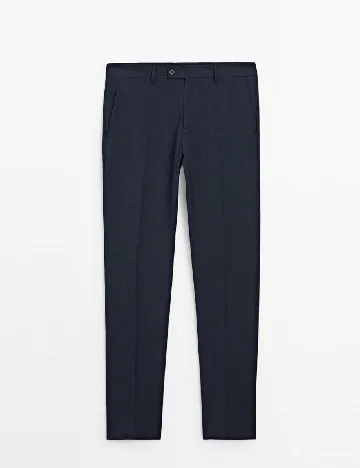 Pantaloni Massimo Dutti, bleumarin