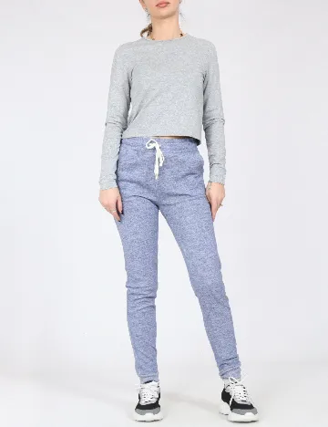 Pantaloni Bershka, albastru
