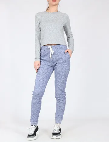 Pantaloni Bershka, albastru