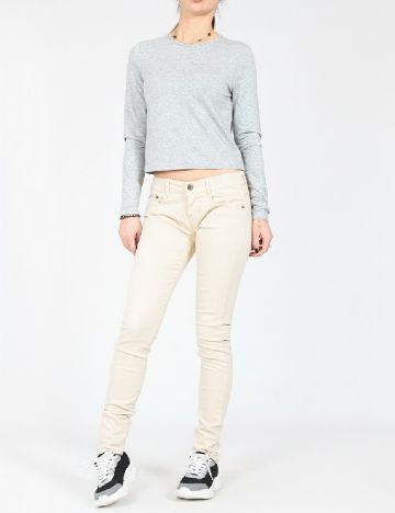 Pantaloni Bershka, crem