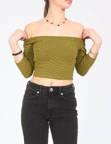 Top Zara, verde