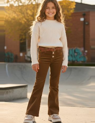 Pantaloni Zara, maro