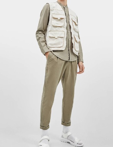 Pantaloni Bershka, verde