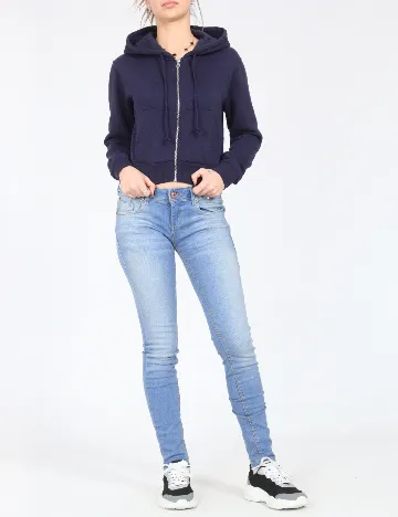 Hanorac Bershka, bleumarin