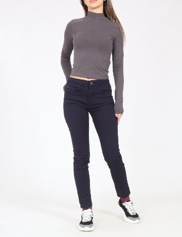 Pantaloni Bershka, bleumarin