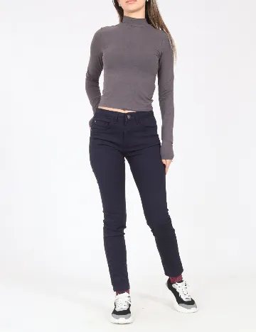 Pantaloni Bershka, bleumarin