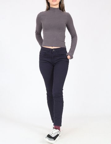 Pantaloni Bershka, bleumarin