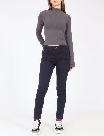 Pantaloni Bershka, bleumarin