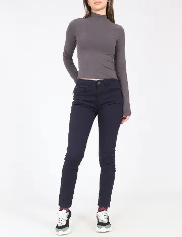 Pantaloni Bershka, bleumarin