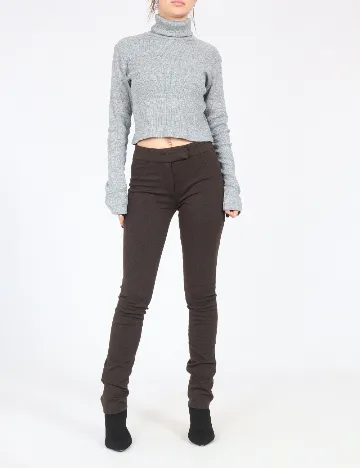 Pantaloni Zara, maro