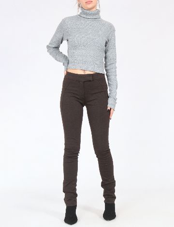 Pantaloni Zara, maro