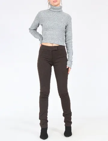 Pantaloni Zara, maro